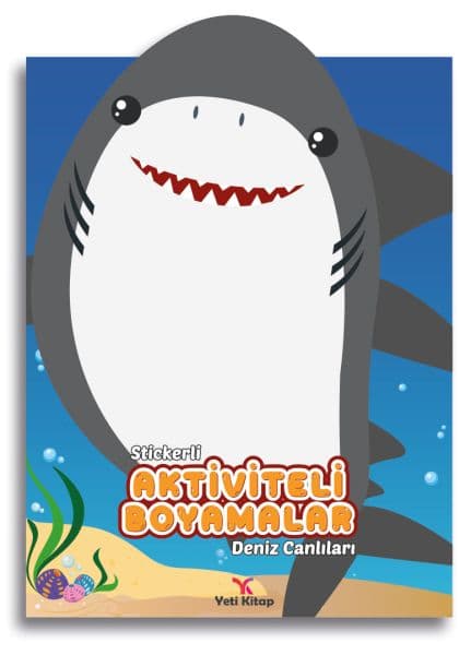 Stickerli Aktivite ve Boyamalar Deniz Canlıları — fotoğraf 1