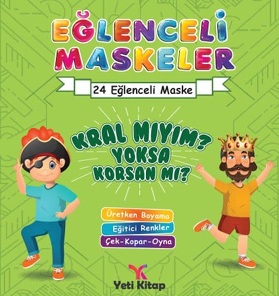 Eğlenceli maskeler kral mıyım yoksa korsan mı? — fotoğraf 1