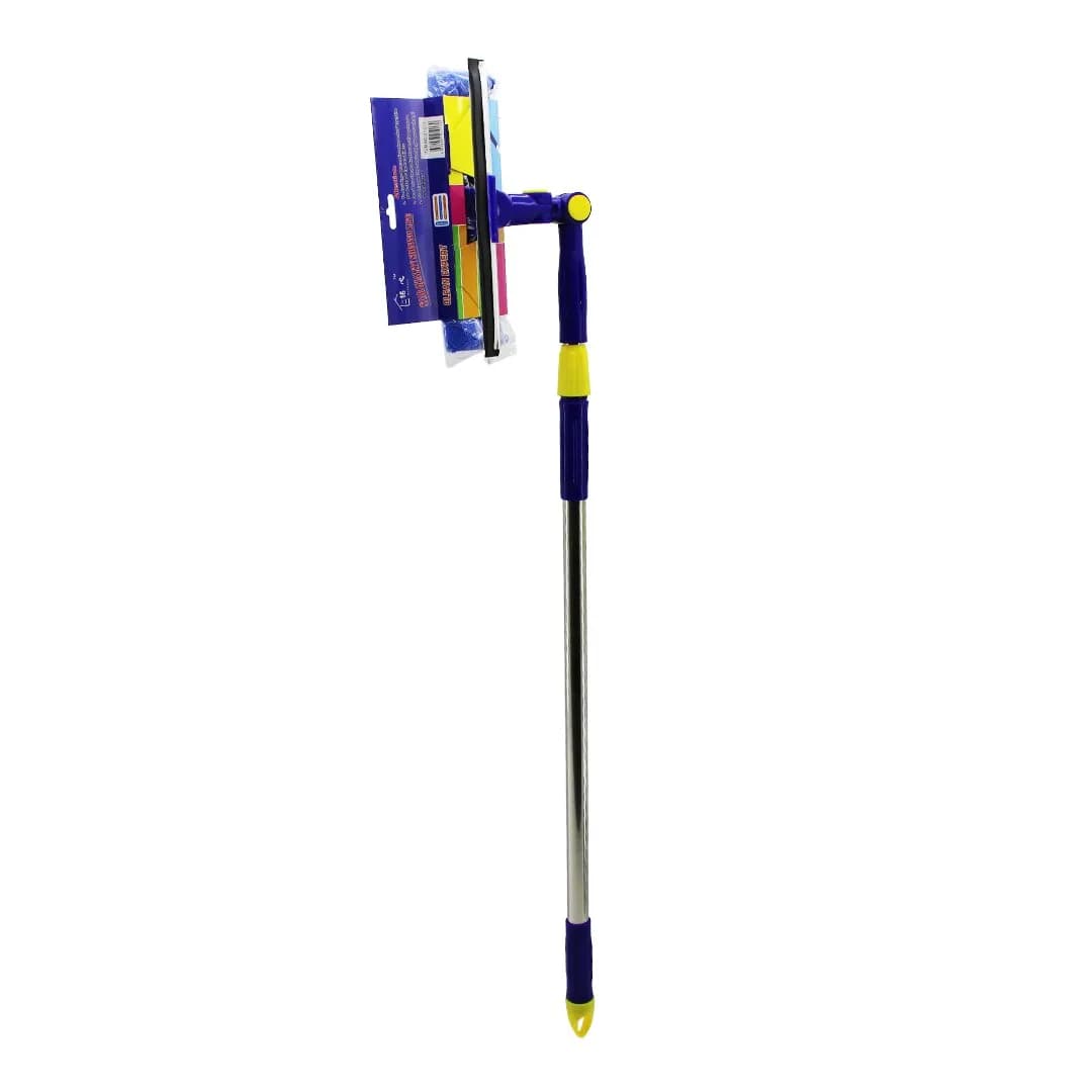 Star Q 2 Başlı=camsil Çekpas - M.fiber MOP=24,5 cm 360 Derece Başlık Camsil - Mop Uzayan Metal - Pls.sap= 85-133 cm — fotoğraf 1