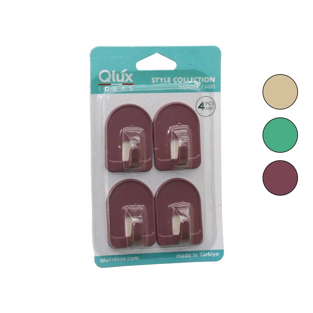4PCS Dome Askı NO-1 Rekli Plastik Yapışkanlı Montaj — fotoğraf 1