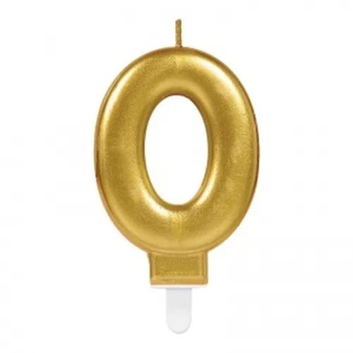0 Rakam Mum Gold Renk — fotoğraf 1