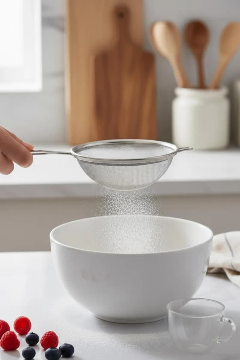 Paslanmaz Çelik Kalaylı Süzgeç 12 cm — fotoğraf 1