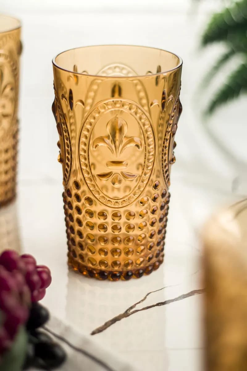 Akrilik Bal Tekli Uzun Bardak & Su Meşrubat Bardağı 750 ml ( Büyük Boy & Cam Değildir ) — fotoğraf 1