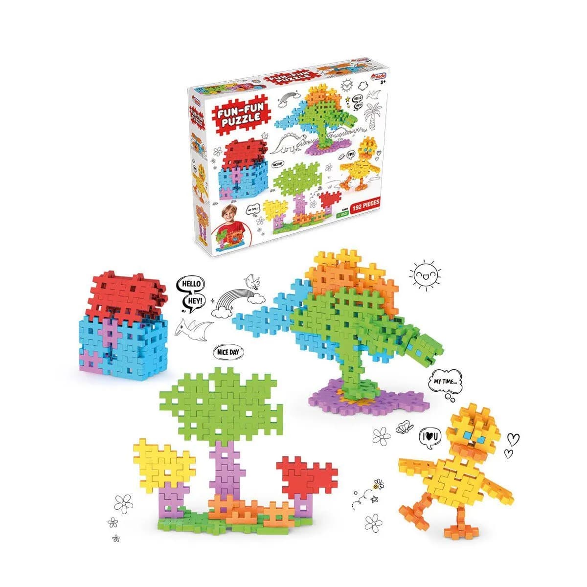 03906 Fun Fun Puzzle 192 Prç — fotoğraf 1