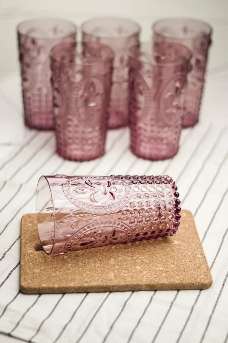 Akrilik Mürdüm Uzun Bardak & Su Meşrubat Bardağı 750 ml ( Büyük Boy & Cam Değildir ) — fotoğraf 1