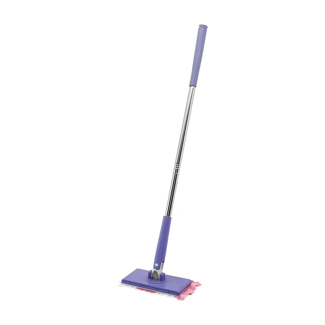 Otomatik Bez Değiştiren Mop Sap Çek=bez Bırak - Sap İt=bez Tut 360° BAŞLIK=8X16CM - Sap: 68CM — fotoğraf 1