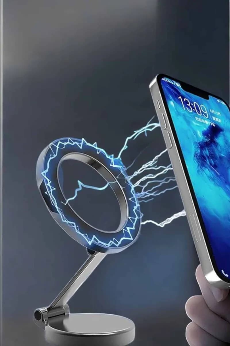 Araç İçi Katlanabilir Manyetik Telefon Tutucu — fotoğraf 1