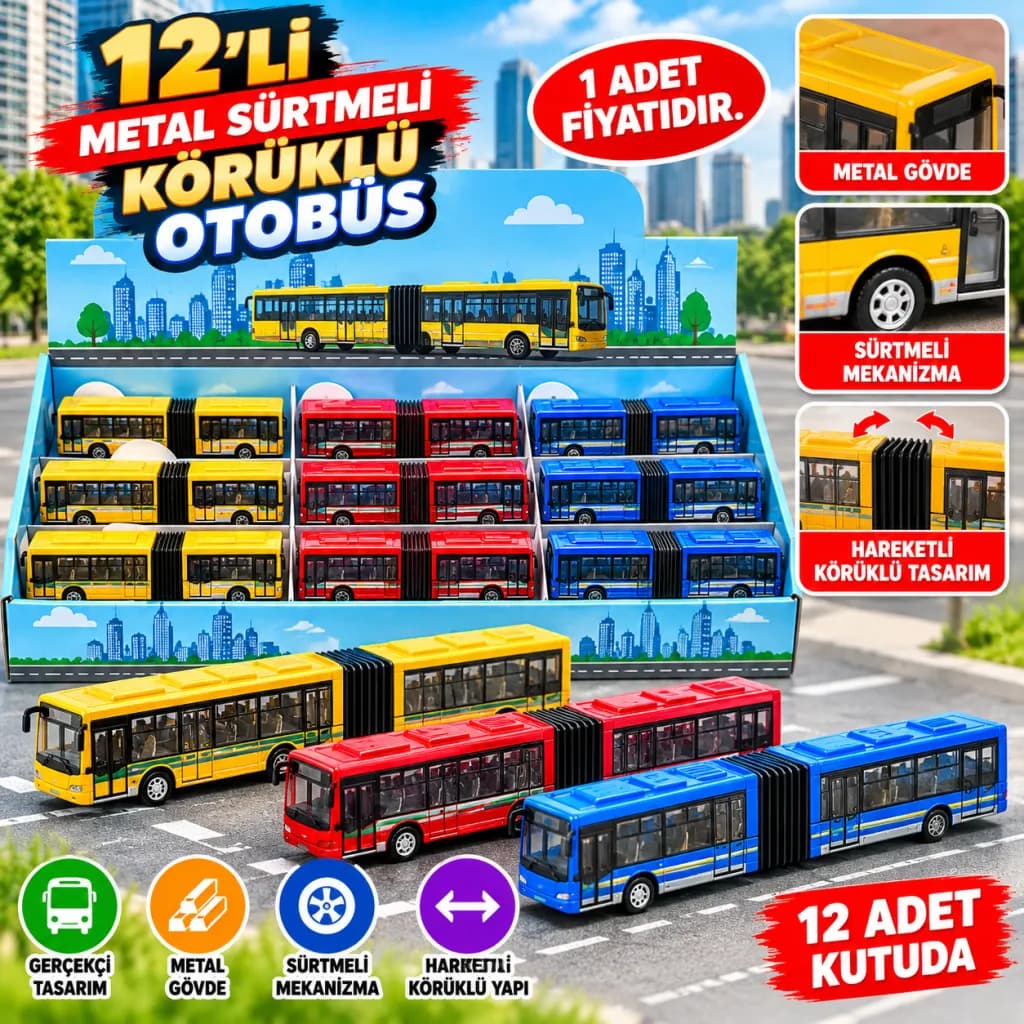 DMN1210-C48 Kutuda Metal Sürtmeli.körük.otobüs — fotoğraf 1