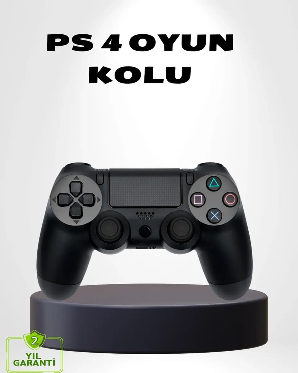 Titreşimli Kablosuz Oyun Kolu – PS4, PC, Mobil, Tablet ve Steam Uyumlu — fotoğraf 1