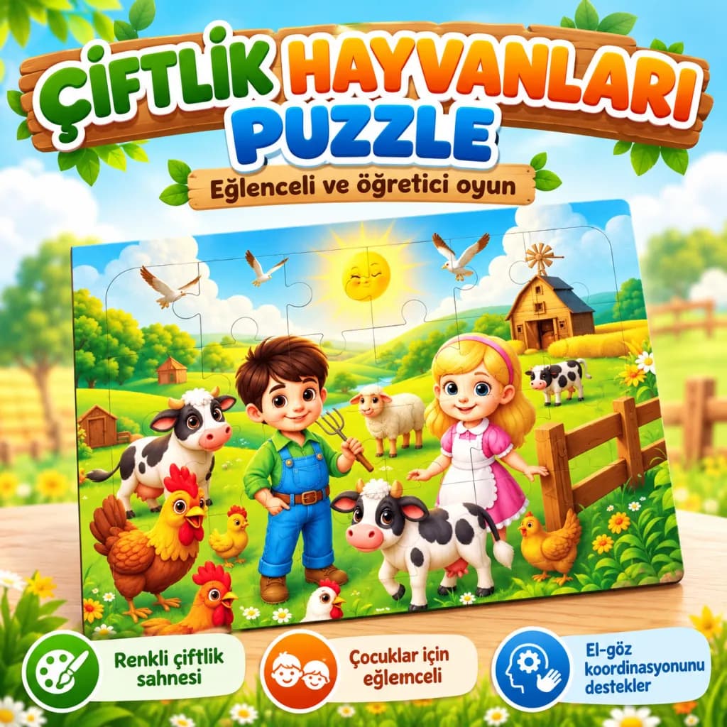 CAAHS-33500-33507 Ahşap Puzzle Ass — fotoğraf 1