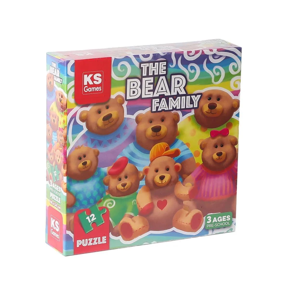 PRS 32705 The Bear Family Pre School Puzzle -KSPuzzle — fotoğraf 1