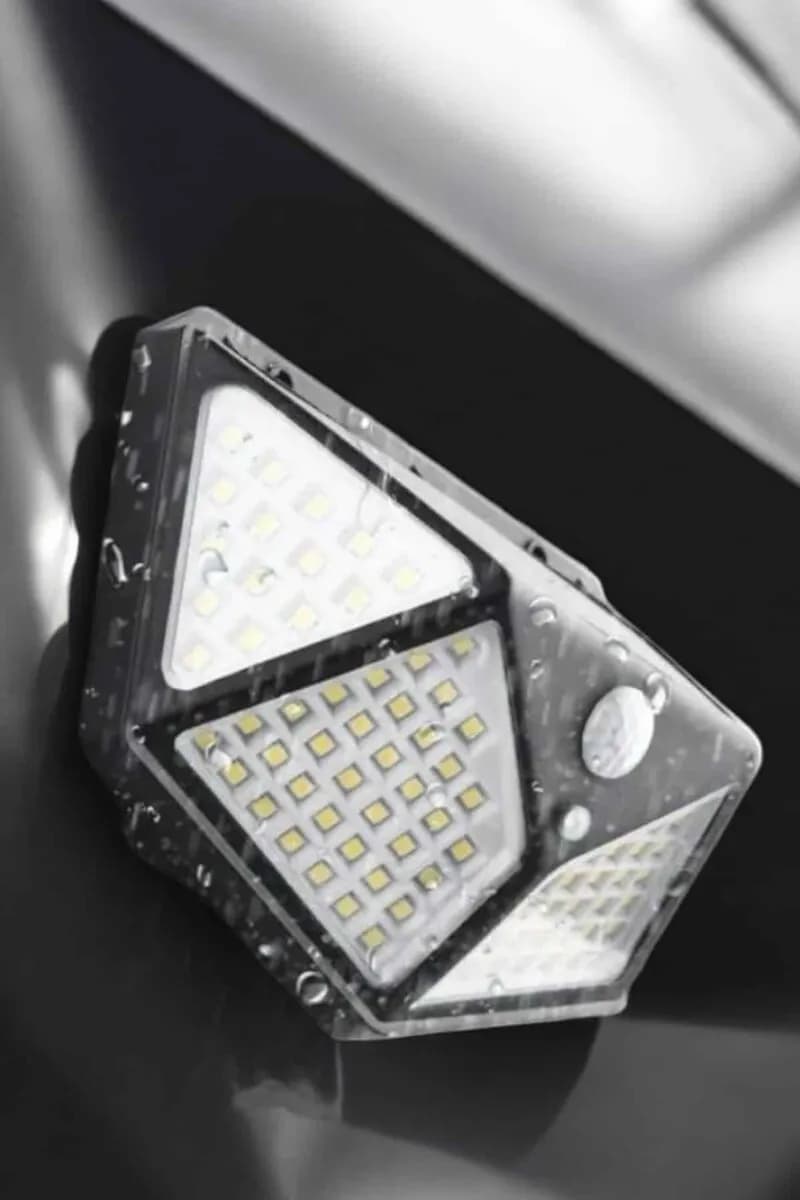 Güneş Enerjili Bahçe Aydınlatma Lambası Solar 100 Led Lamba — fotoğraf 1