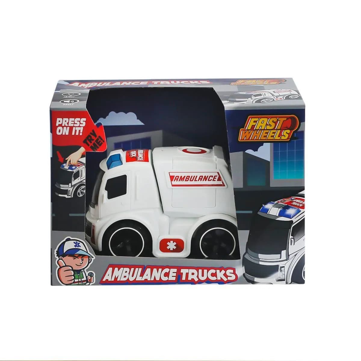 ER-247 Fast Wheels Ambulans Kamyonu -Erdem Oyuncak — fotoğraf 1