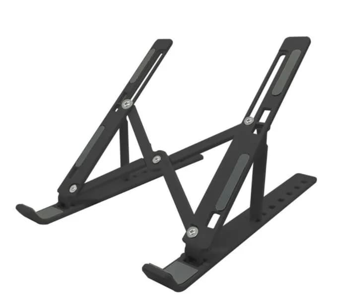 7 Kademeli Ayarlı Katlanabilir Laptop Tablet Standı Siyah — fotoğraf 1