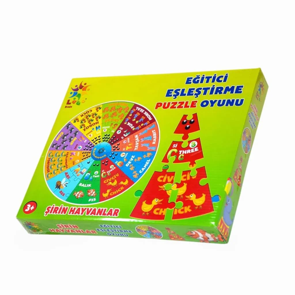 Şirin Hayvanlar İngilizce Puzzle — fotoğraf 1
