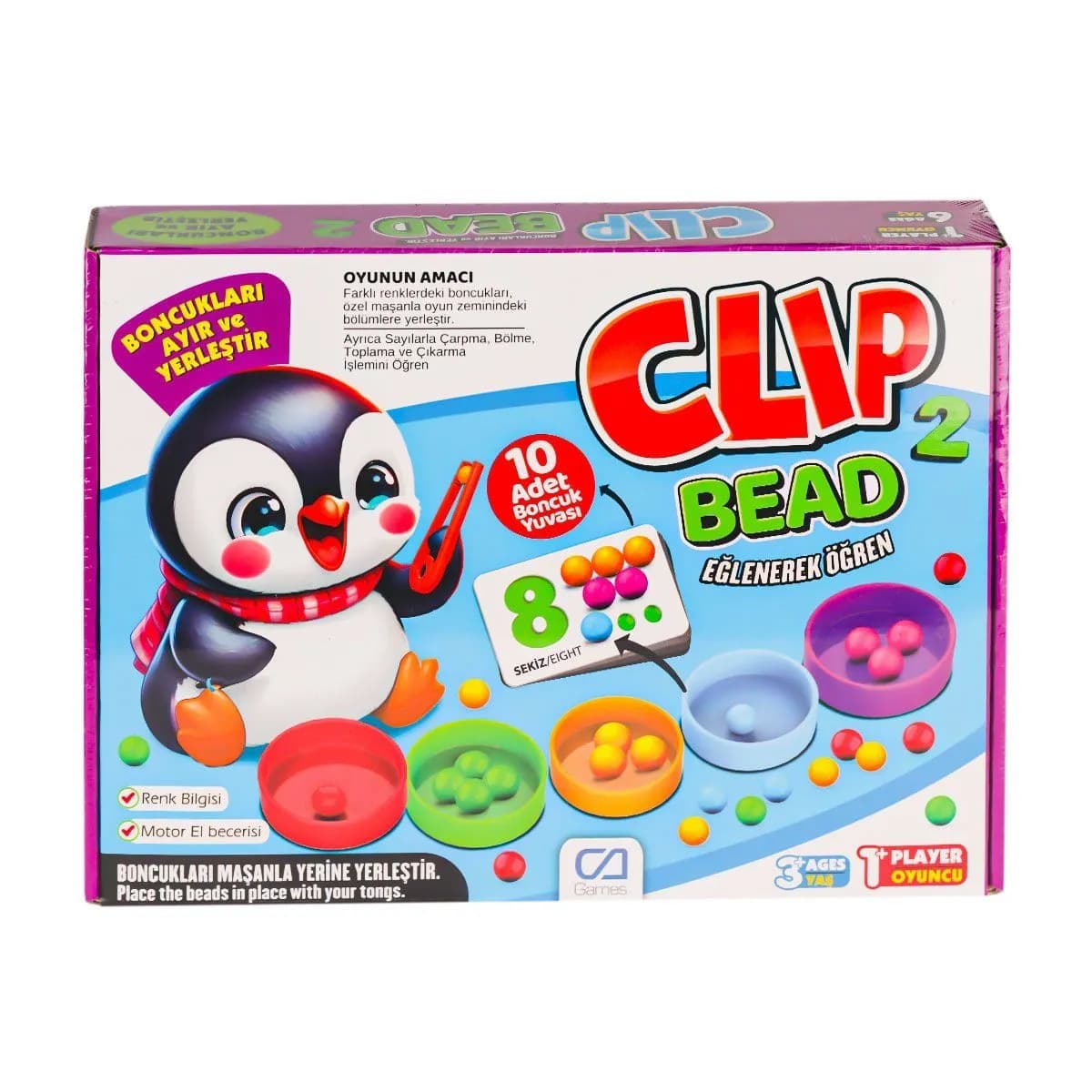 CAPLS-5286 Clip Bead Kutu Oyunu -CA Games — fotoğraf 1