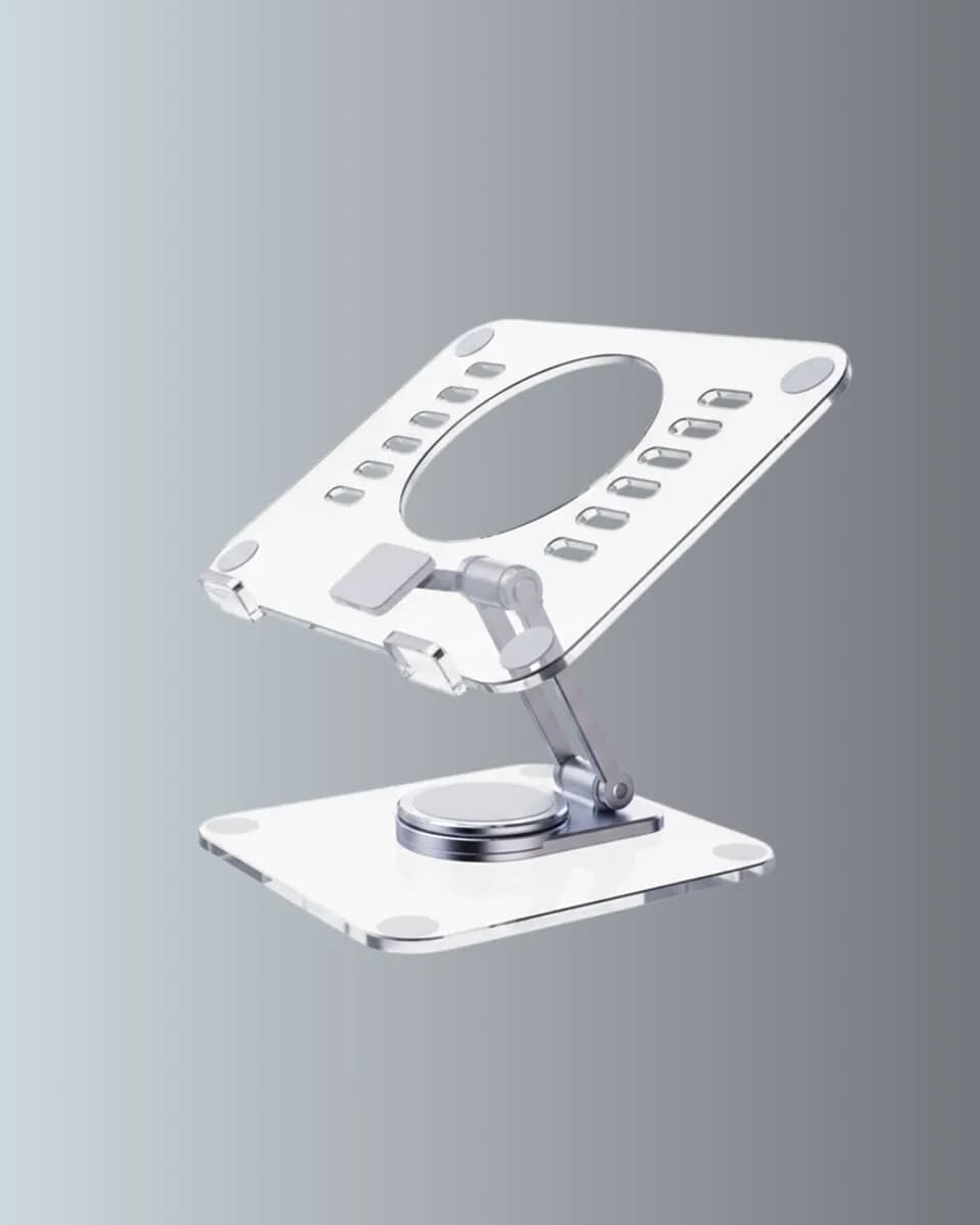 Katlanabilir Tablet Standı Ayarlanabilir Şeffaf Tasarım — fotoğraf 1