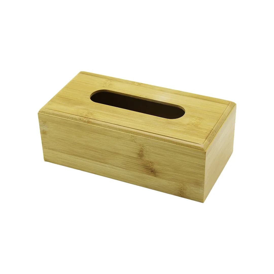 Ahşap - Bambu Peçetelik Kutu 11.6 X 22.8CM Alt Kapaklı = Kayar Kanallı - Aç-kapa — fotoğraf 1