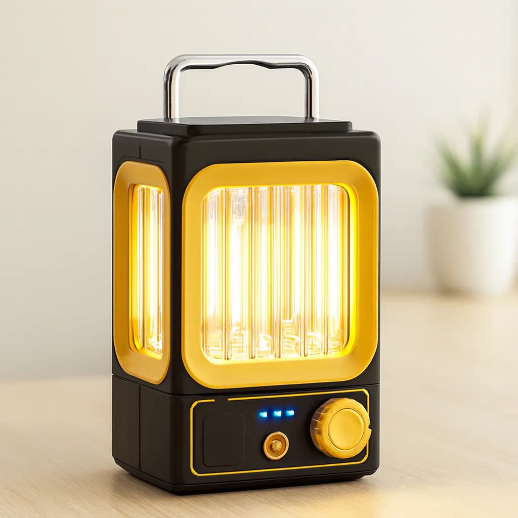 Nostalji Solar Lamba - USB Şarjlı 1500mAh — fotoğraf 1