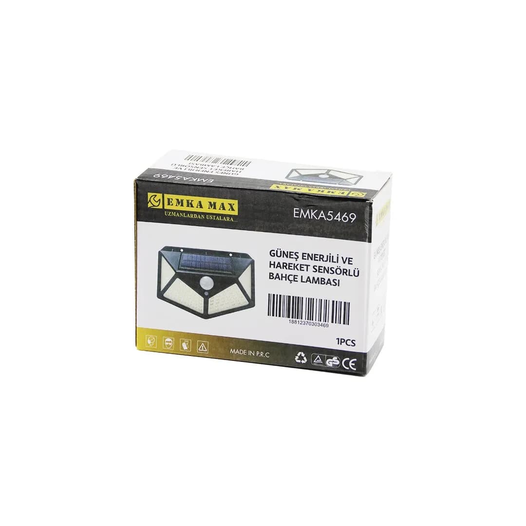 4 Açılı Solar - Hareket Sensörlü Aplik Duvar Lambası Dış Mekan 9.5 X 13.5CM — fotoğraf 1