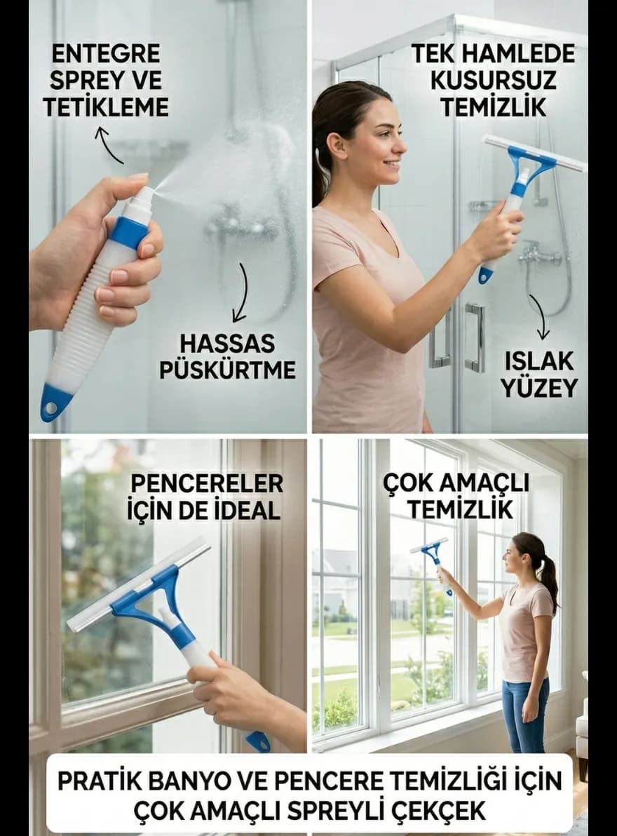 HBNET Pratik Sprey Mekanizmalı Cam Sileceği — fotoğraf 1