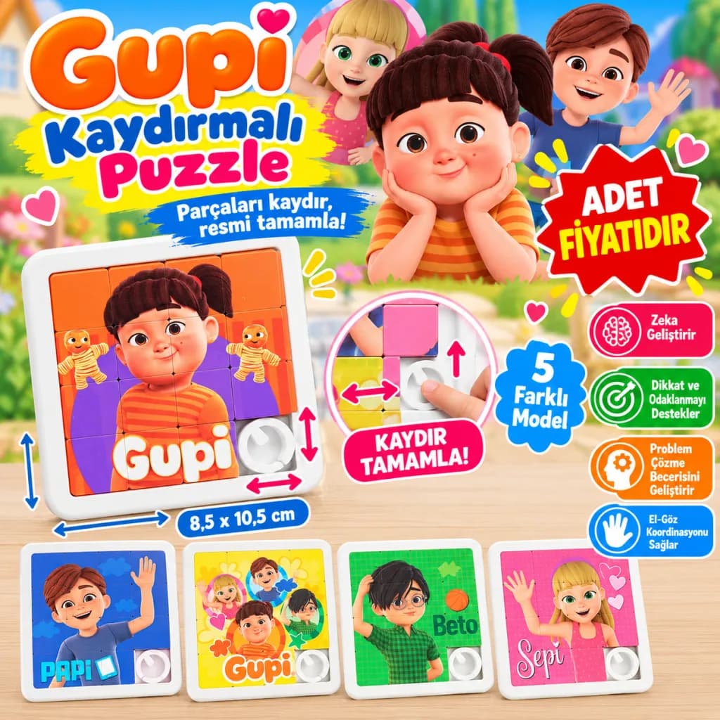 Gupi Kaydırmalı Puzzle — fotoğraf 1