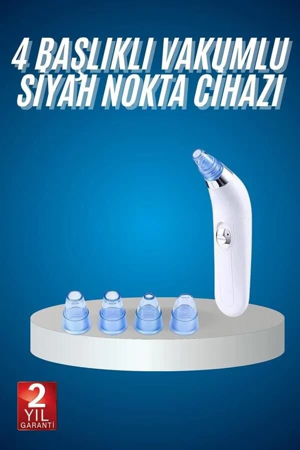 4 Başlıklı Vakumlu Yüz Temizleme Cihazı — fotoğraf 1