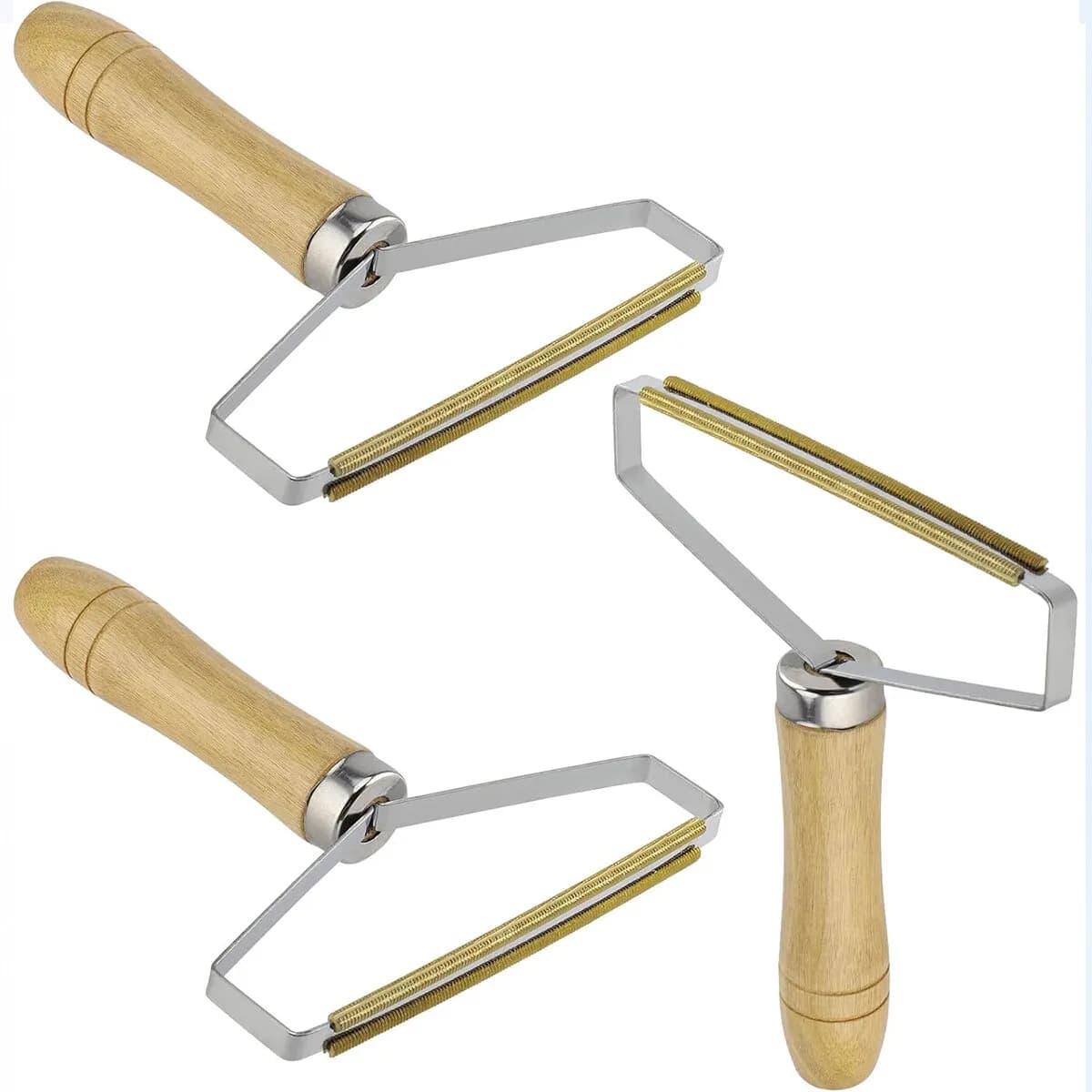 Ahşap Saplı Metal Tiftik Tüy Toplama — fotoğraf 1