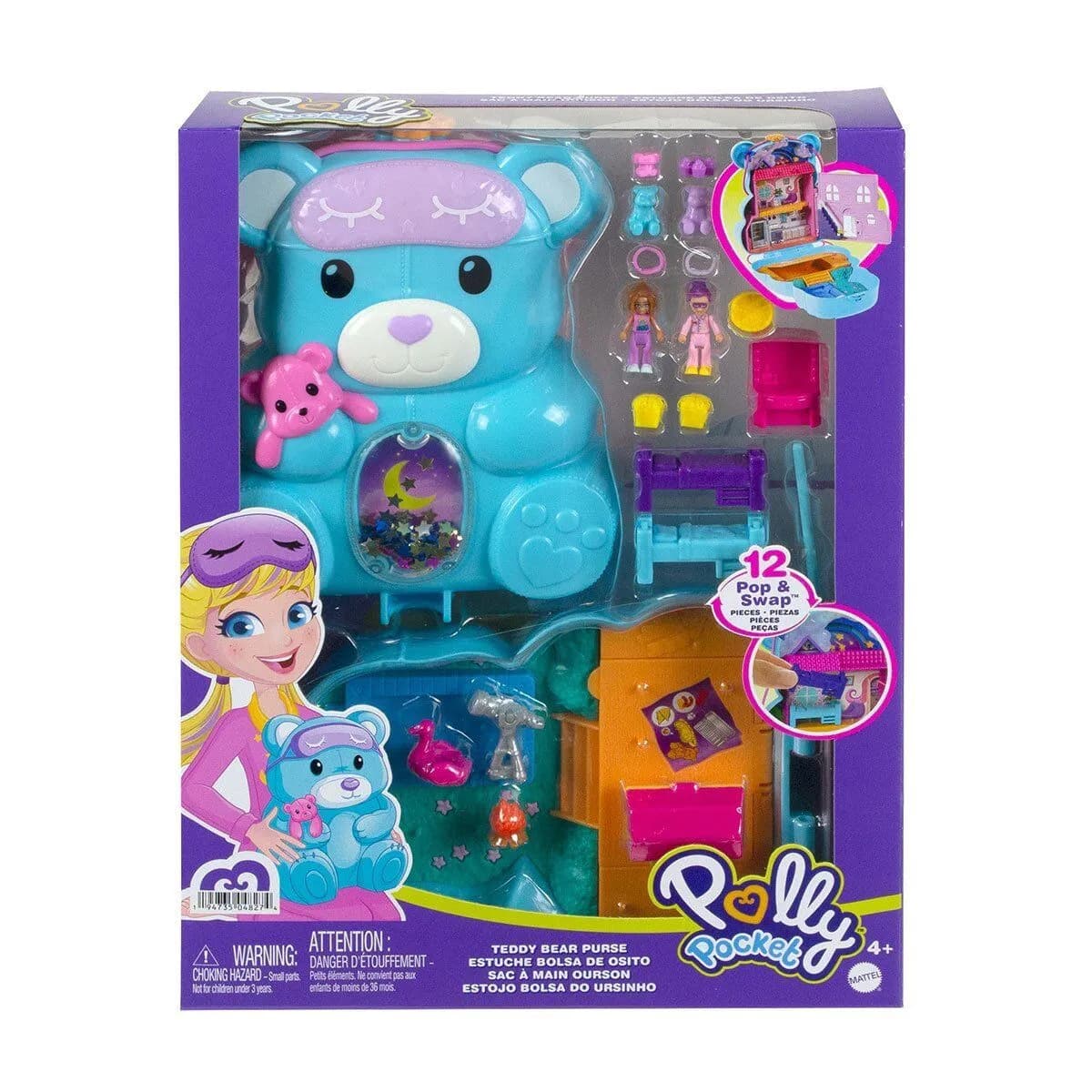 GKJ63 Polly Pocket Çanta Olabilen Micro Oyun Setleri — fotoğraf 1
