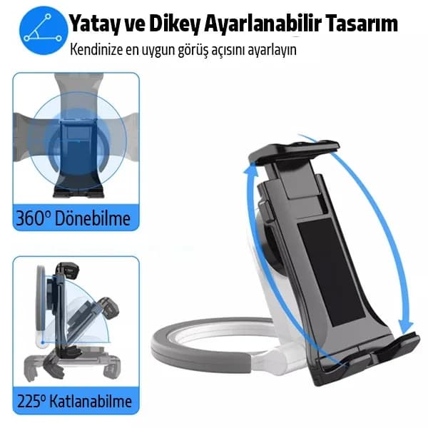ALLY PB-47B Askılı Katlanabilen Çok İşlevli Tablet -Telefon Standı Tutucu-(5775) — fotoğraf 1