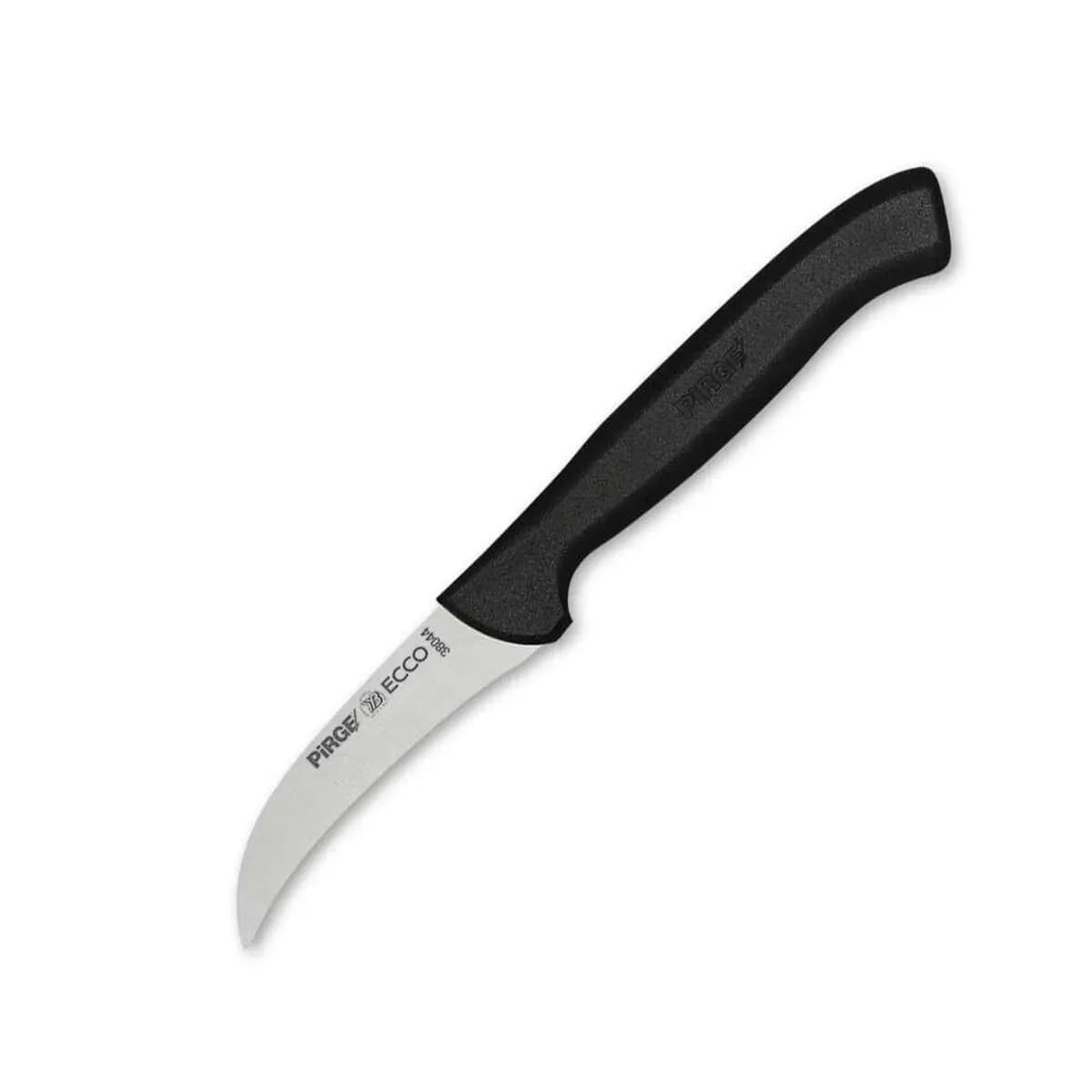 38044 Ecco Kıvrık Eğri Sebze Dekor Bıçağı 7,5 cm - Siyah — fotoğraf 1