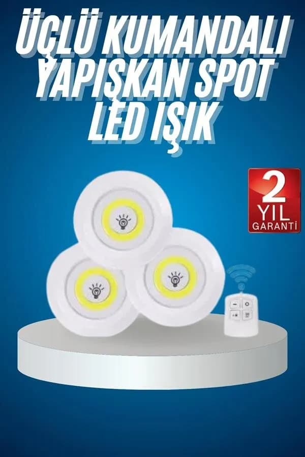 Kablosuz Pilli Işıldak Masa Lambası Mutfak Tezgah Altı Banyo Dolabı Dolap İçi — fotoğraf 1