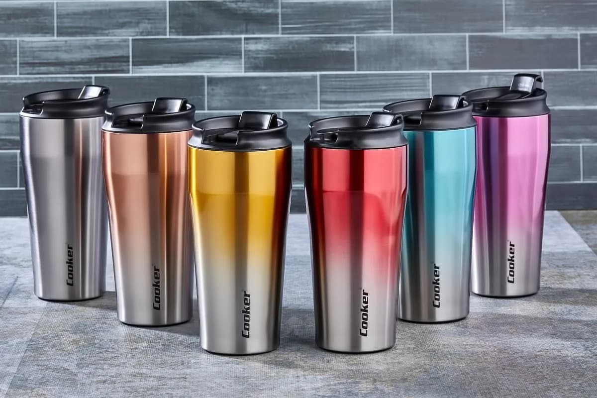 CKR-2049 400ML.ÇELİK Mug Termos Bardak Çift Renk — fotoğraf 1