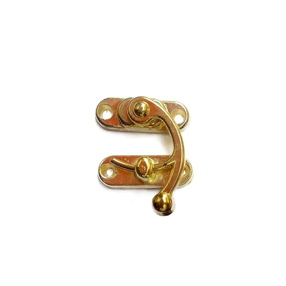 Yay Gözü, Ahşap Kutu Klipsi - Küçük 28x33 mm, Sarı — fotoğraf 1