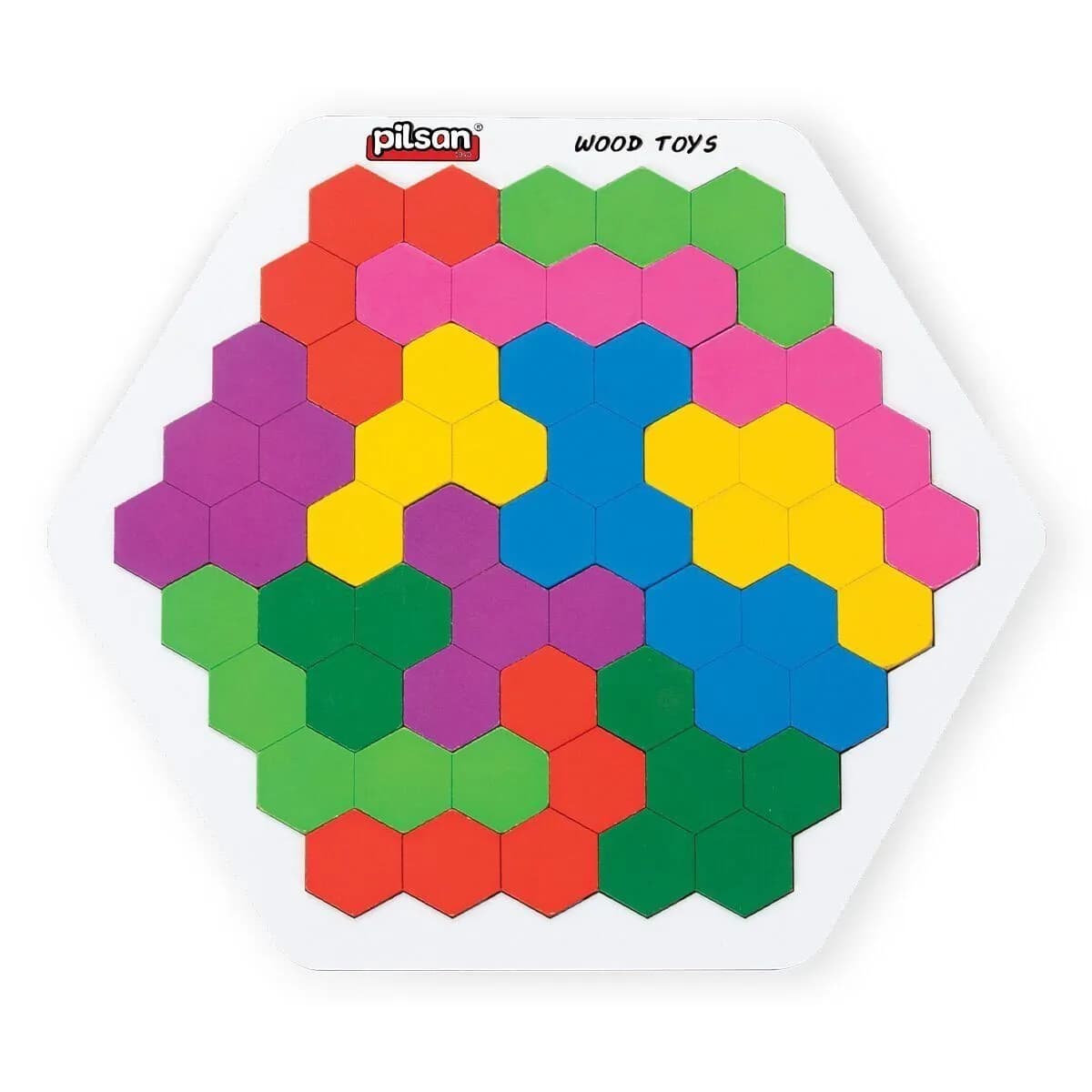 02 016 Ahşap Petek Tangram — fotoğraf 1