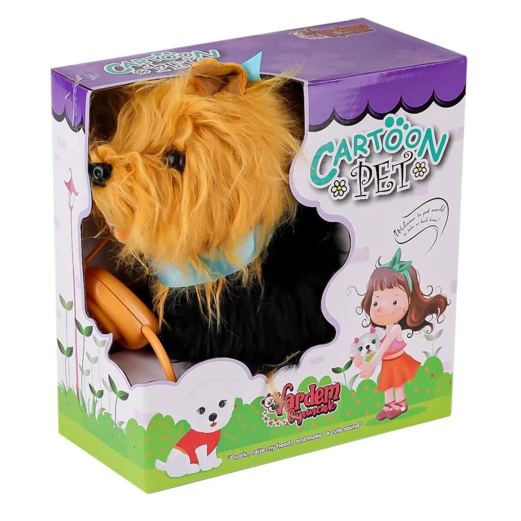 PFTB267 Yürüyen Tasmalı Peluş Köpek — fotoğraf 1