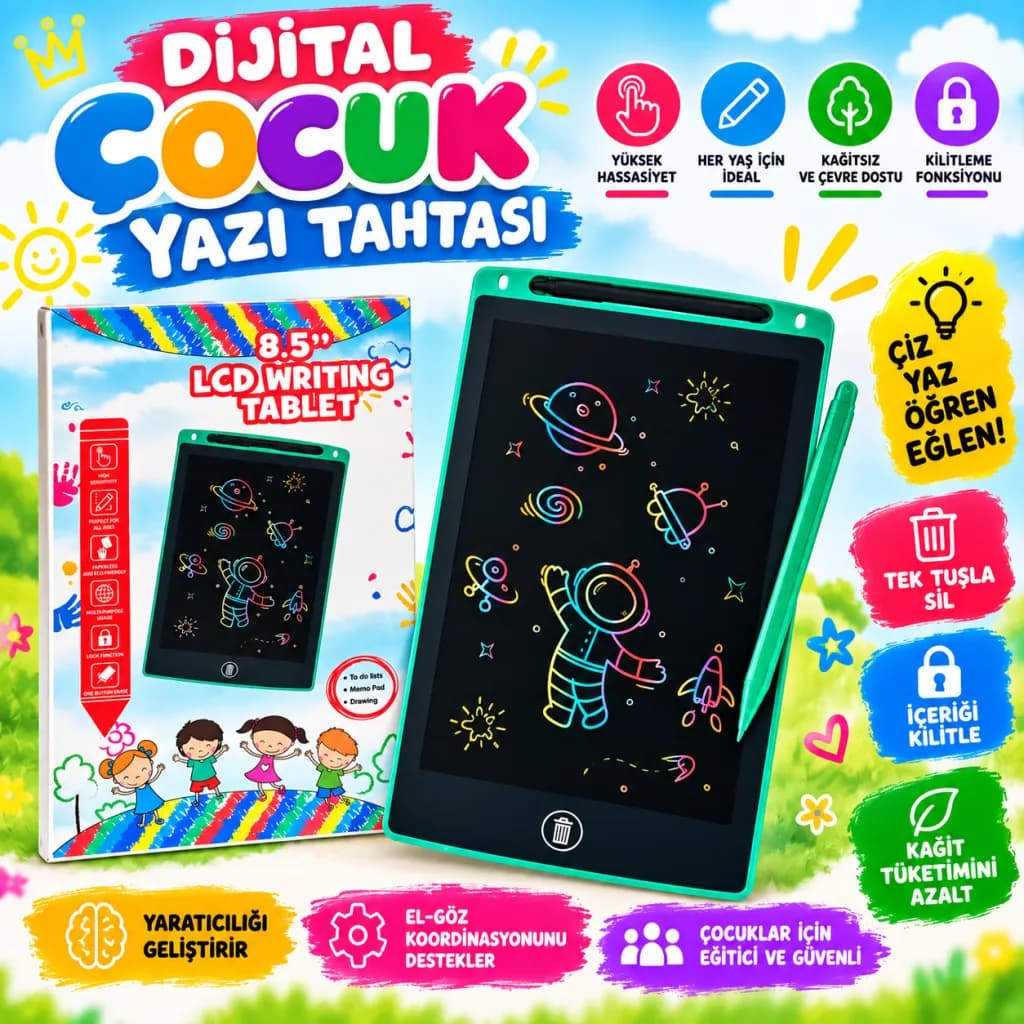 TG-4022-833 Dijital Çocuk Yazı Tahtası — fotoğraf 1