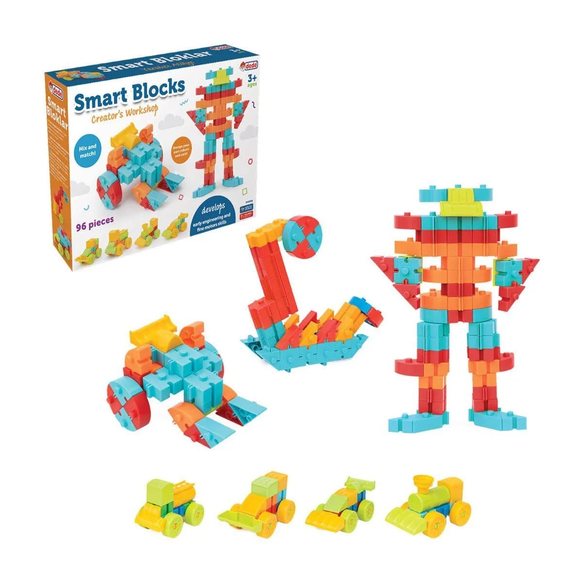 04034 Smart Blok Seti 96 Parça -Dede — fotoğraf 1
