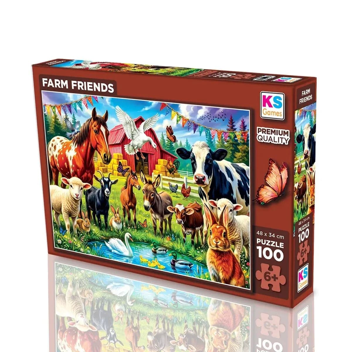 31507 Farm Friends 100 Parça Puzzle — fotoğraf 1