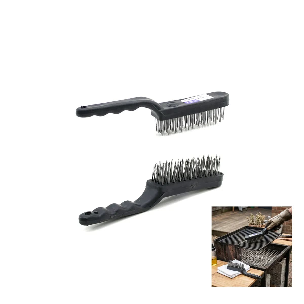 Metal Tel Fırça Plastik Saplı — fotoğraf 1
