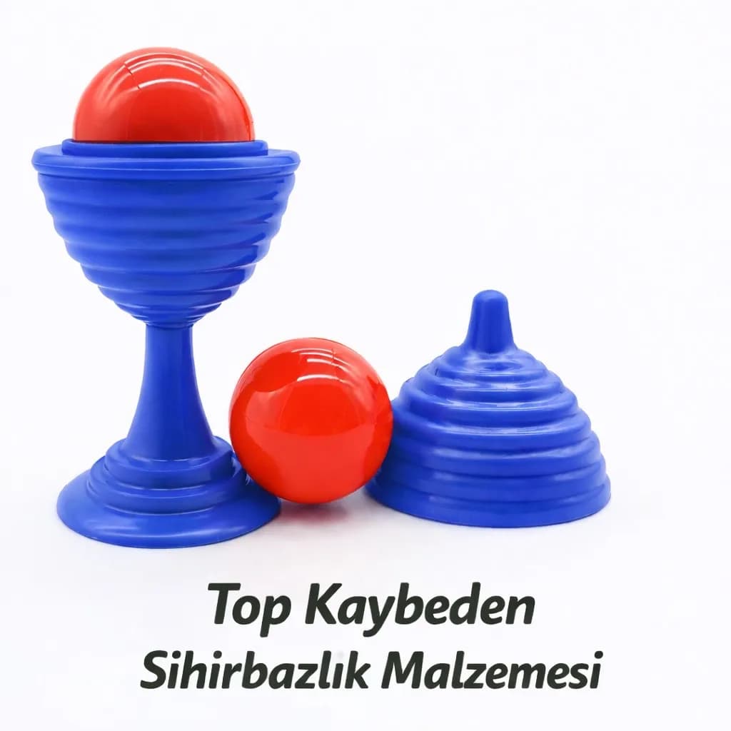 Mavi Kupa ve Top Sihir Oyunu 7 cm — fotoğraf 1