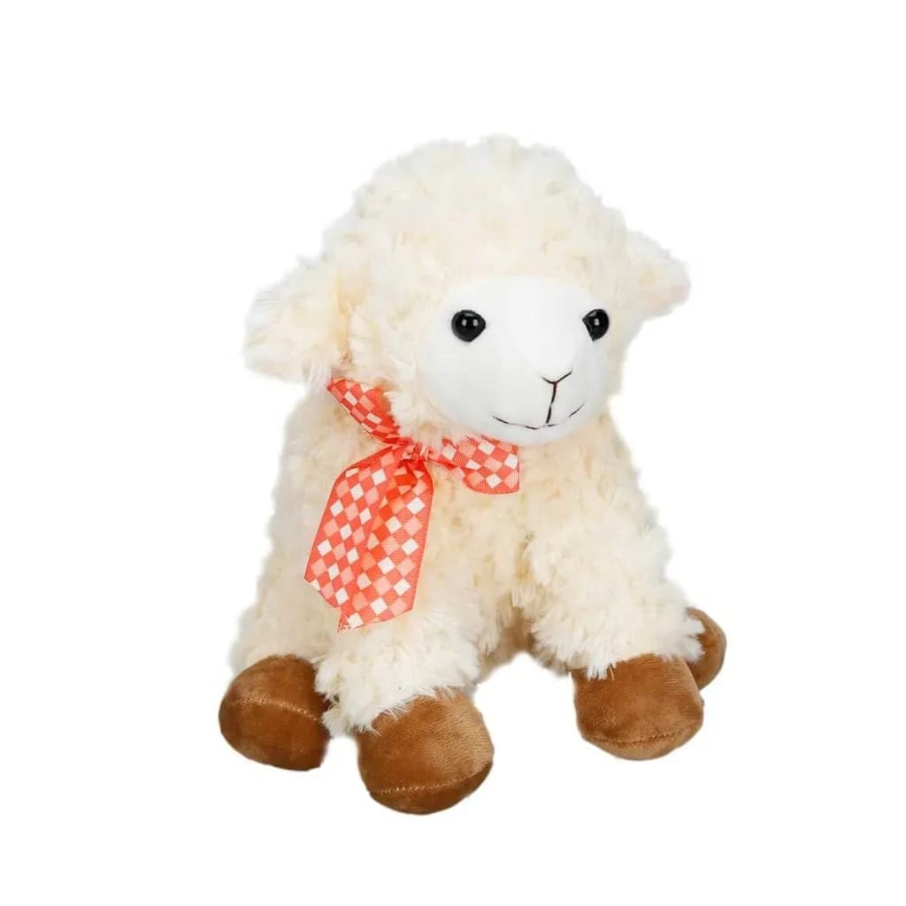 Oturan Peluş Kuzu 24 cm — fotoğraf 1