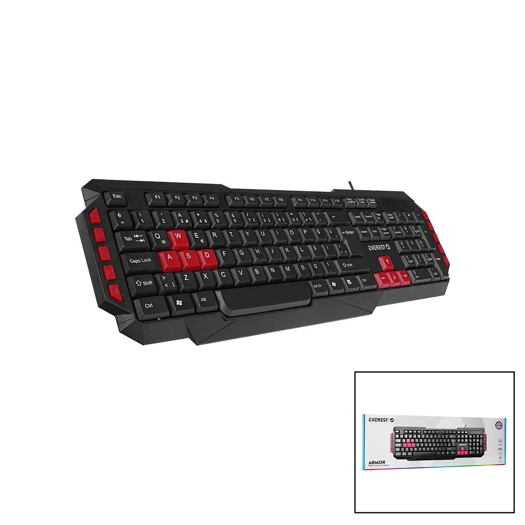 Everest KB-G7-ARMOR USB Kablolu Multimedya Tuşlu Klavye — fotoğraf 1