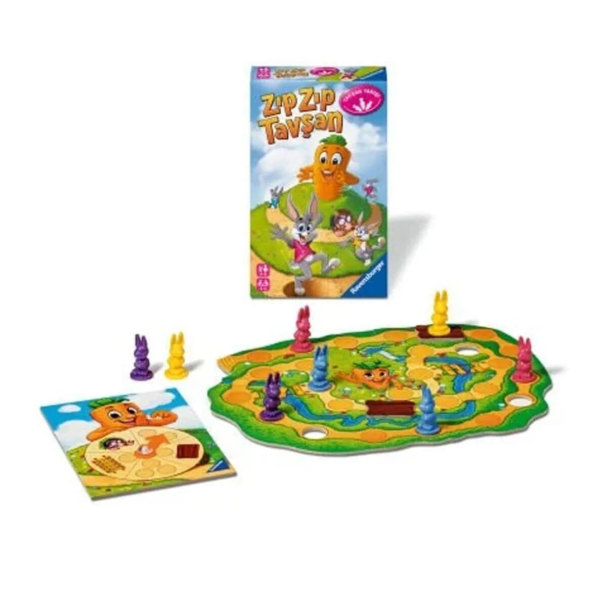 248810 Ravensburger - ZıpZıp Tavşan - Seyahat Boy Kutu Oyunu — fotoğraf 1