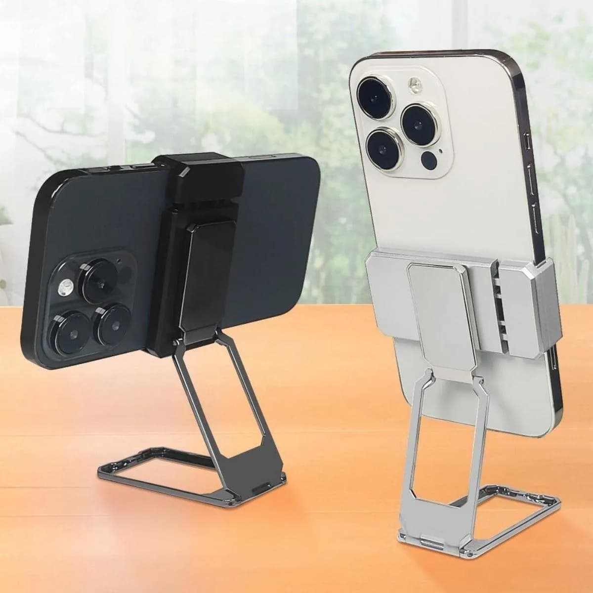 360 Derece Dönen Metal Telefon Standı Braket — fotoğraf 1