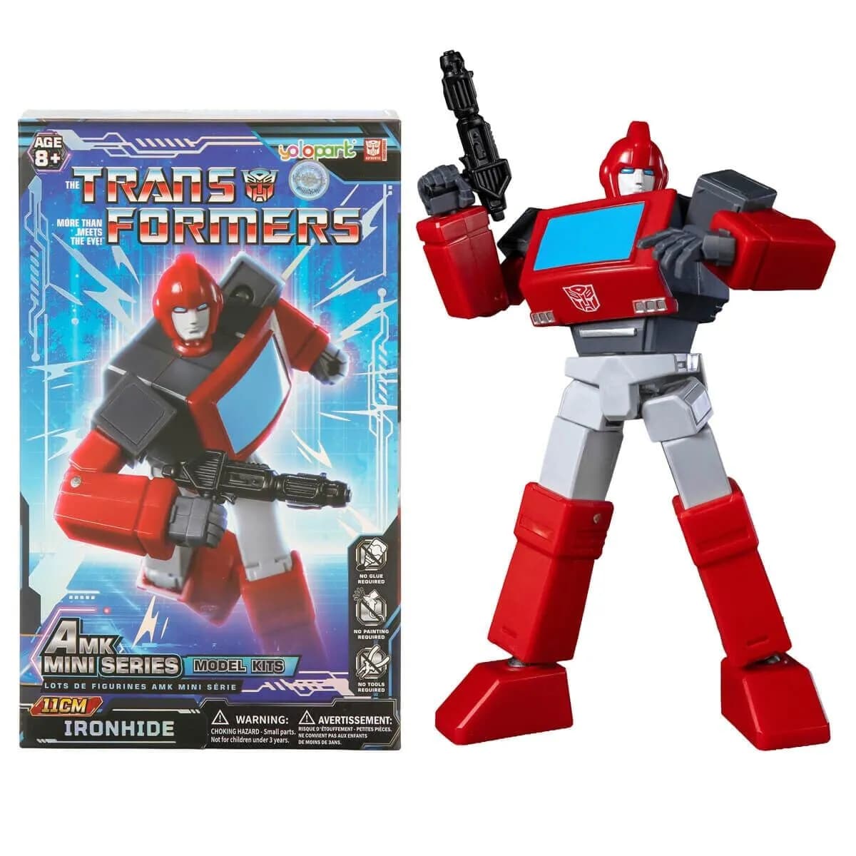 75321 Sun-ytu-ylp-figür Transformers Amk Mını Serıes WAVE3 G1 Ironhıde Trns — fotoğraf 1