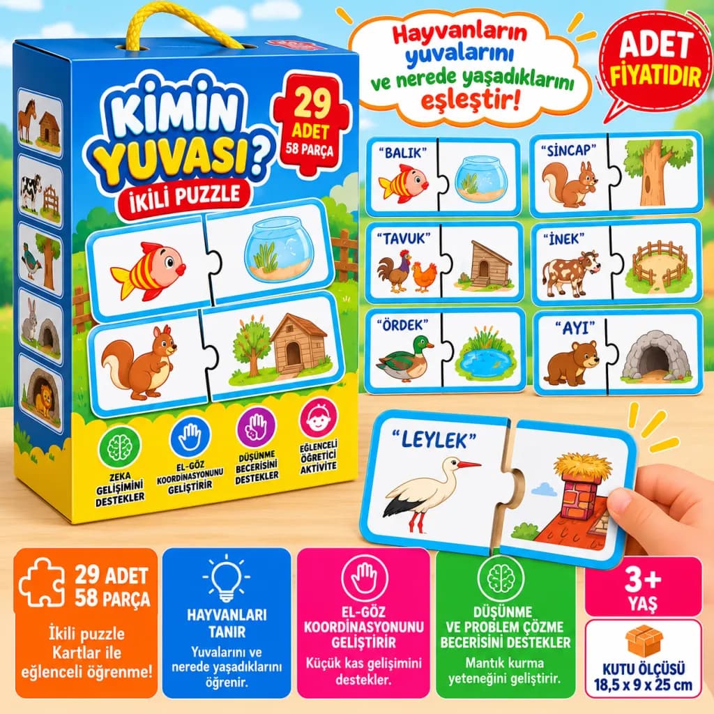 8513 Kimin Yuvası Puzzle Kutulu — fotoğraf 1