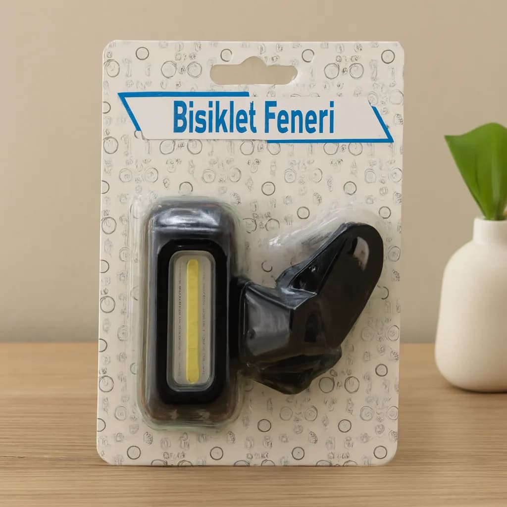 Pilli 4 Fonksiyonlu Bisiklet Feneri (Renkli & Beyaz) — fotoğraf 1