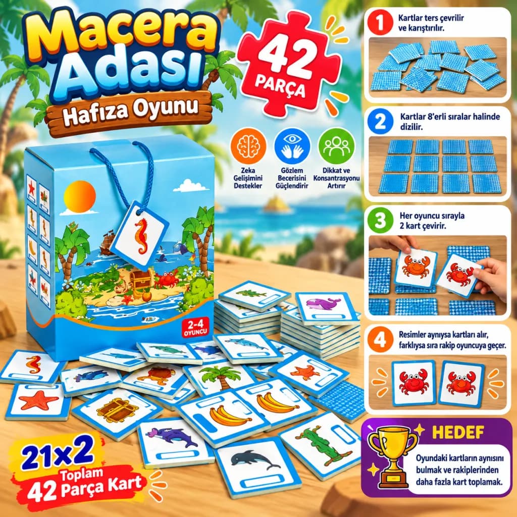 2112 Macera Adası Hafıza Kutu Oyunu — fotoğraf 1
