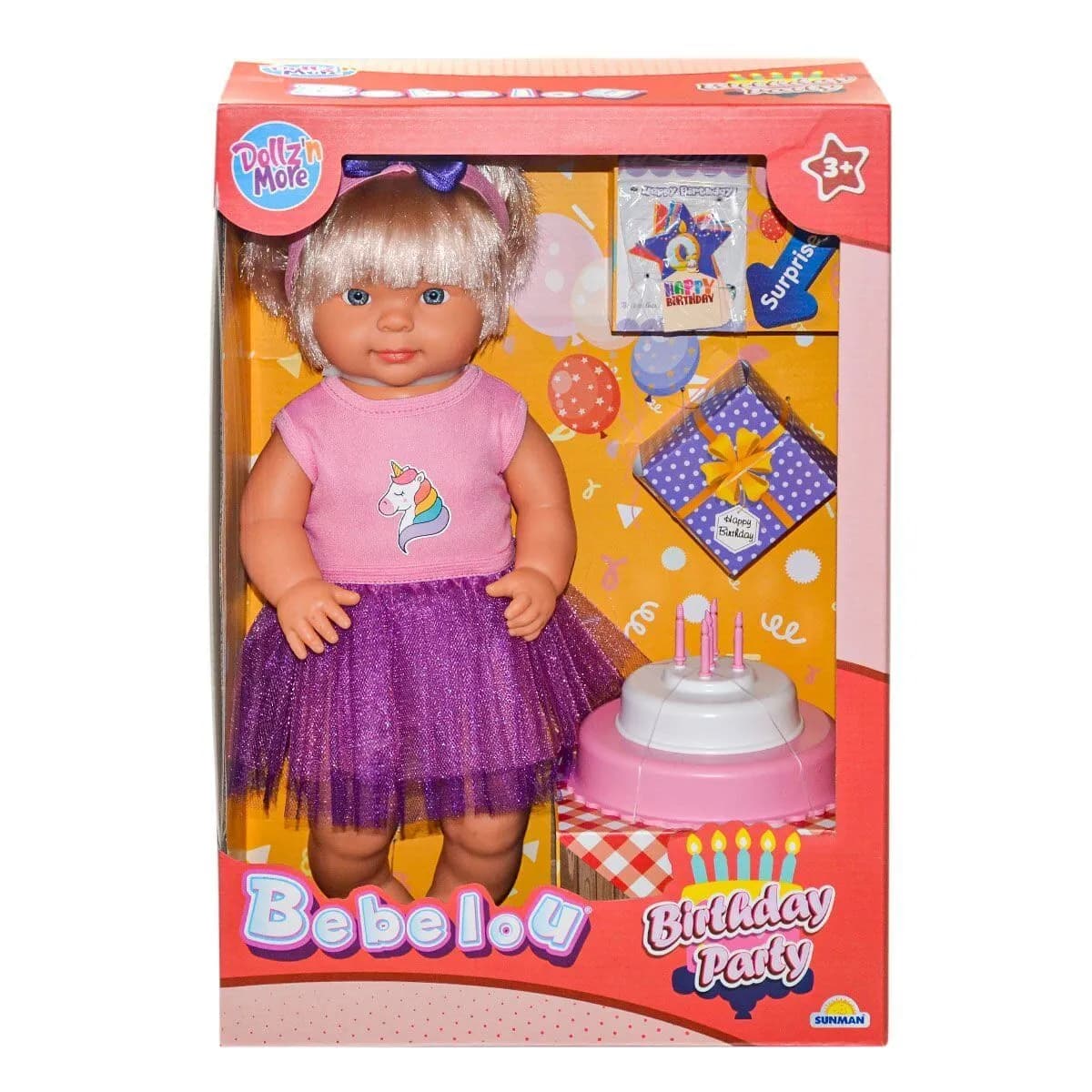 40021 Bebelou Doğum Günü Bebek 40 cm — fotoğraf 1